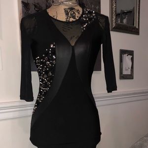 Studded Black Bandage Dress 6